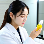 Modern Hanbang Skincare Routine**

A professional woman in her late 20s with clear skin, applying Korean herbal essence in a bright, minimalist bathroom. Focus on the product bottle with visible Korean characters and natural ingredients listed. Soft, diffused lighting. fully clothed, appropriate attire, safe for work, perfect anatomy, natural proportions, professional photography, high quality.

**